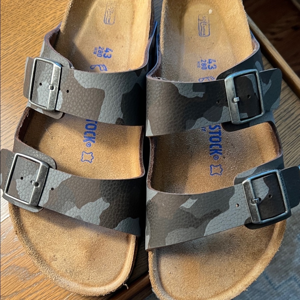 Birkenstock Men's Black Camo Sandals - Picture 4 of 6